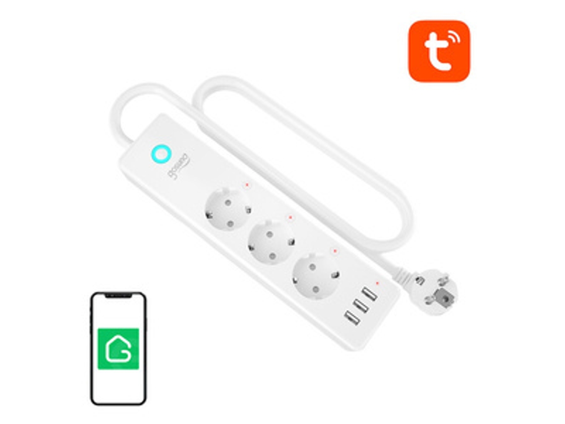 Gosund P1 Plus Smart Wifi Grenuttag Tuya Aquaforge (4x Ac Schuko, 3x Usb A)