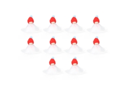 Mali 10pcs Bonecos Mini Natal Casinha Bonecas Conjunto Diy Cena Fotografia Props