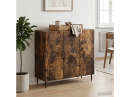 Vidaxl Buffet Carvalho Fumado 89 X 34,5 X 80 Cm Derivados De Madeira