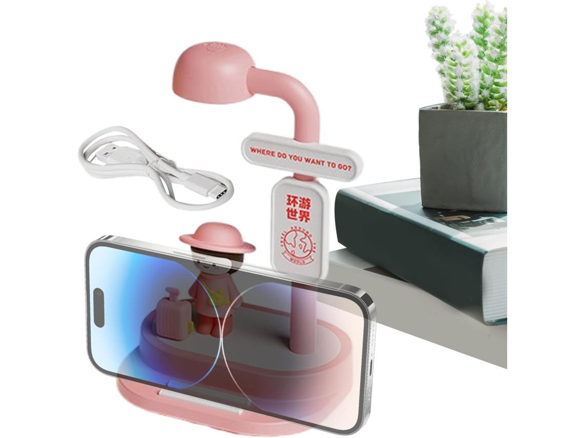 Luminária de mesa com suporte USB