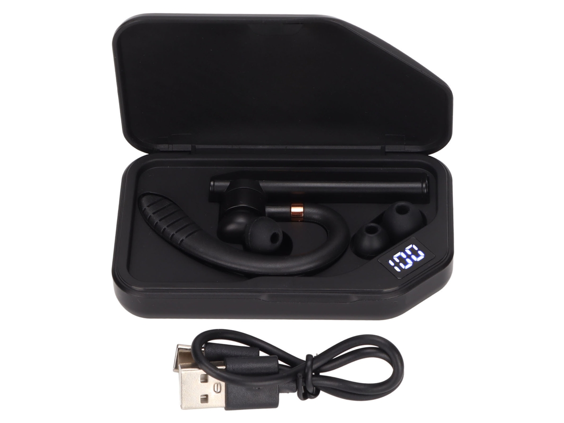 Aetheria fone de Ouvido Bluetooth K3 Sem Fio com Redução de Ruído Single Ear Wrap Around com Compartimento de Carregamento