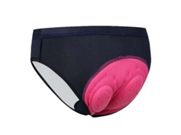 Calcinha Ciclismo Feminina com Espuma Anti atrito, Material Elástico e Absorção de Umidade, Ideal para Mountain Bike e Rodovia Dark Blue High Waist