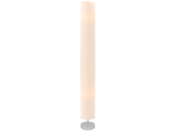 Luminária de Chão Moderna com Coluna e Luz Suave, 40w, 14l X 14w X 120h Cm, Aço Inoxidável Branco ORBITRA COMMERCE