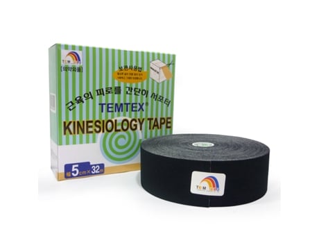 Fita Kinesiológica 5×32 Preta 1 Un. Temtex