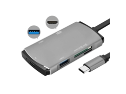 Adaptador e Leitor de Cartões USB-C HUB para HDMI 4K USB 3.0