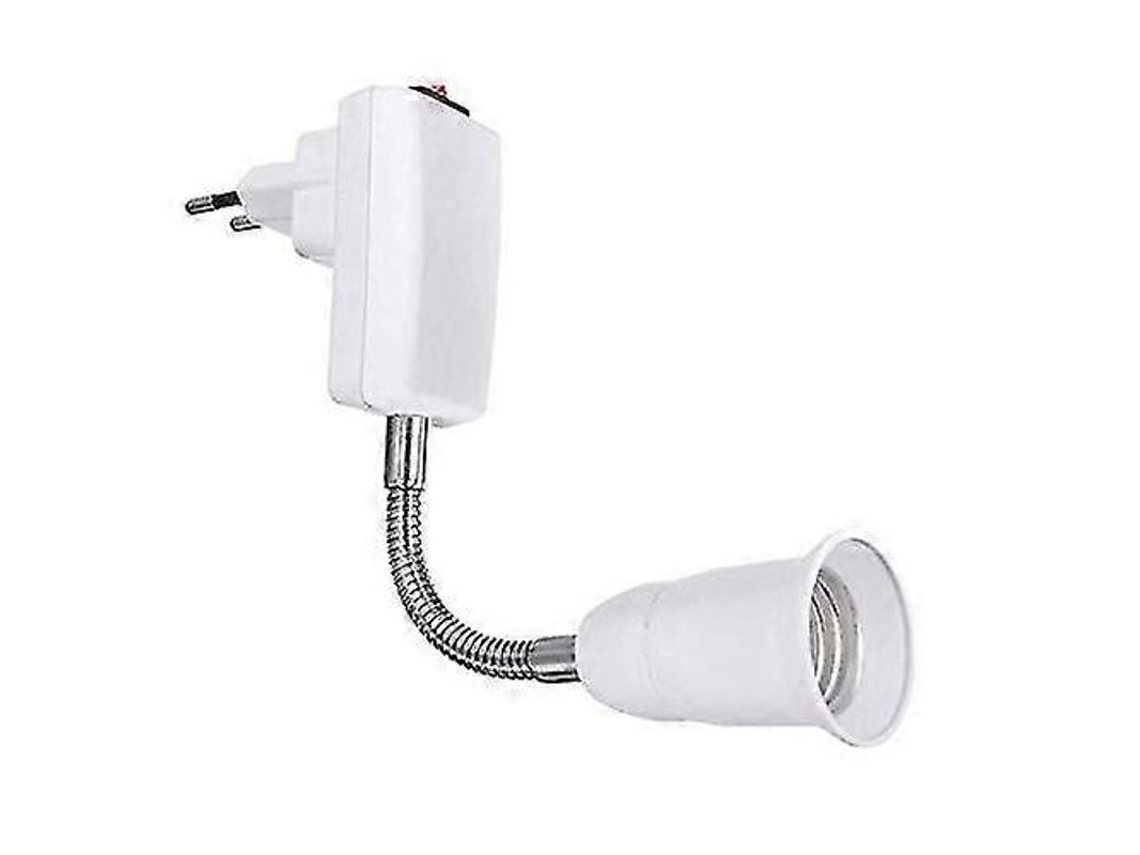Projetor E27 Com Braço Flexível 360°, Compatível Com Lâmpadas Led Até 100w, Ideal Para Iluminação Doméstica