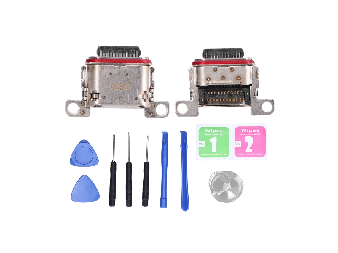 Aetheria 2pcs Placa Conector Usb para Samsung S21 S21 Plus S21 Ultra 5g Reparo Porta Carregamento