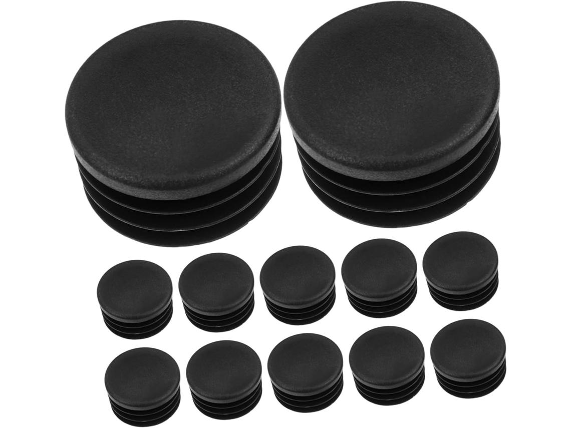 Conjunto De 20 Tampas Plásticas Para Tubos Redondos, Protetores Antiderrapantes Para Pés De Móveis, Tampões Para Tubos
