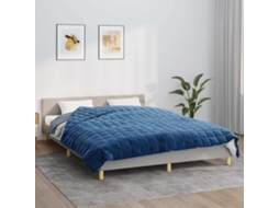 Vidaxl Manta Pesada 11 Kg 220x240 Cm Tecido Azul