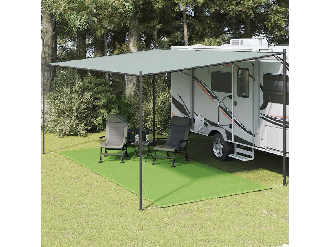 Vidaxl Tapete De Campismo Para Tenda 250x500 Cm Pead Verde-claro