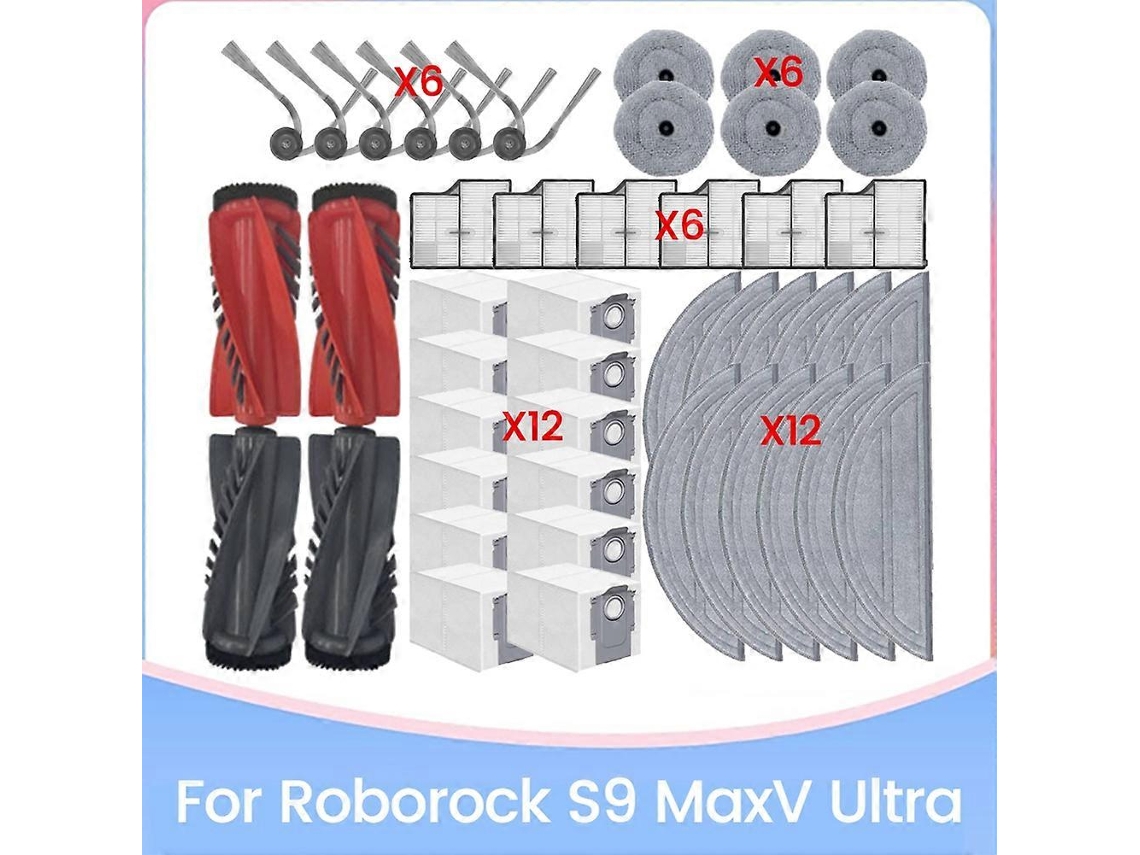 For S9 Maxv Ultra Replacement Parts Brush Hepa Filter Dust Bag Mop Cloth Efficient Cleaning Accesso