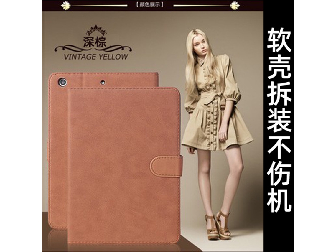 Capa Retrô Para Tablet Apple (marrom Escuro) [capa Macia Com Bordas Completas] - Air3/pro 10,5 Polegadas