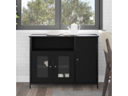 Vidaxl Buffet Carvalho Preto 100 X 35 X 75 Cm