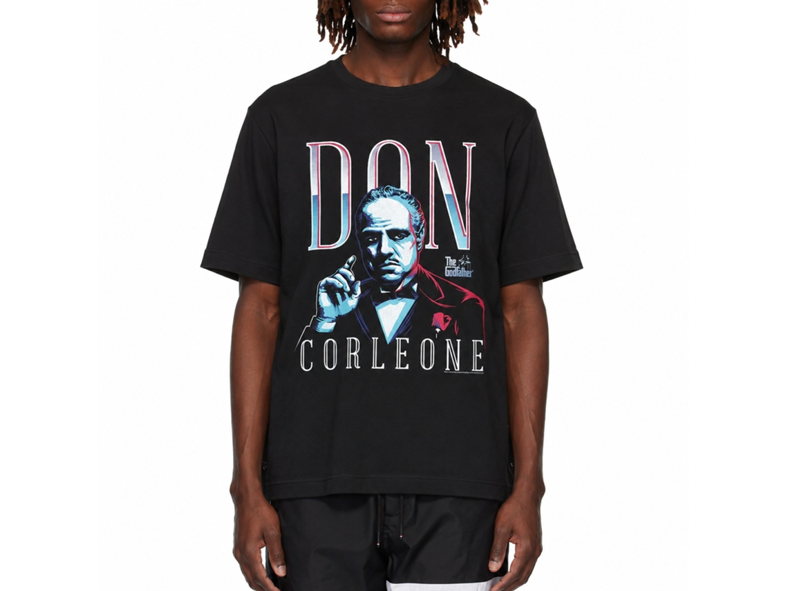 Rockinstone Godfather Don Corleone Black Adult T-shirt Size:xxl