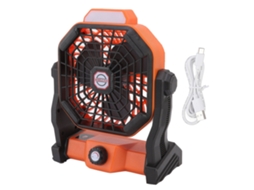 Laxiscreed Ventilador De Camping Recarregável Com Luz Led Ideal Para Viagens