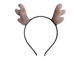 Acessório De Cabelo Artesanal Laxiscreed Com Chifres Para Natal, Laços Khaki, Ideal Para Ocasiões Especiais