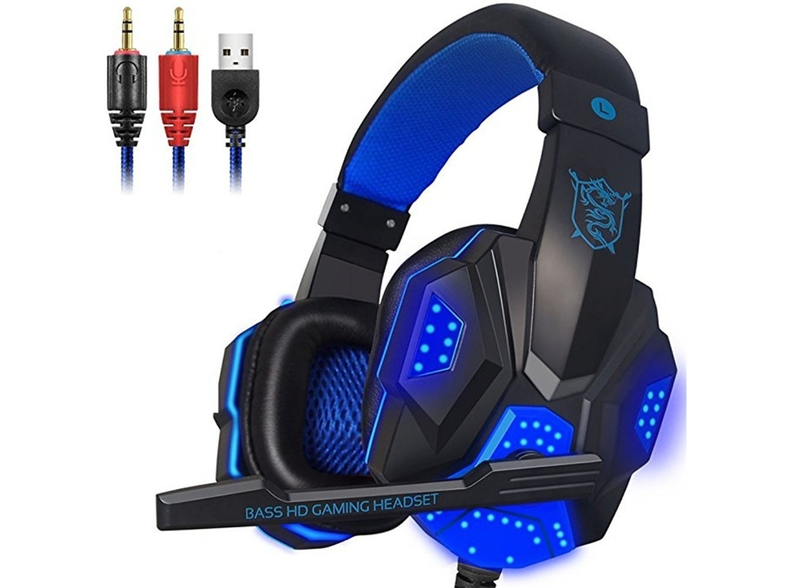 Fone de Ouvido Yuexinghui Pc780 Iluminado (azul) EOOCOO (banda Iluminada)