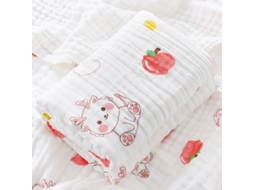 Toalha De Banho Para Bebê, Tecido De Algodão Extra Macio Com 6 Camadas, 100% Algodão Puro, 110cm X 110cm, Pequeno Dragão Vermelho Siurn