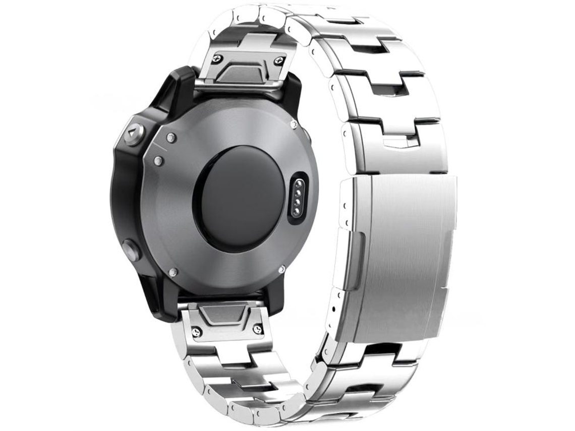 Bracelete Para Garmin (22mm) - Liga De Titânio - Oracle Prata