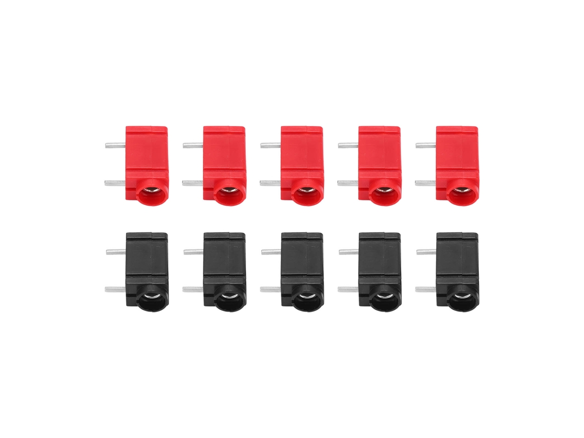 10pcs Tomada de Banana PCB 4mm com Boa Condutividade Resistente à Corrosão Conector de Painel Estável S/MARCA