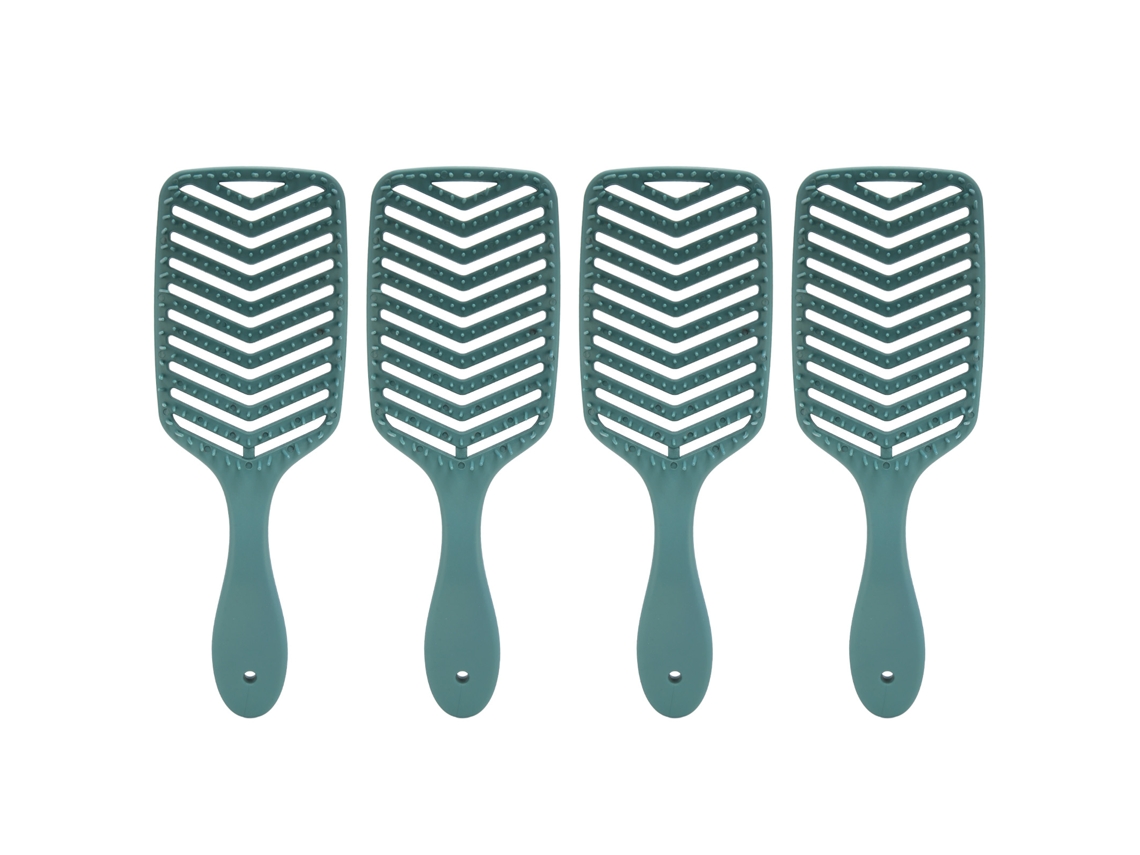 4pcs Detangling Hair Brush Portable Hollow Wet Dry Styling Comb For All