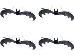 4 Morcegos de Halloween para Pendurar SFUSHOS