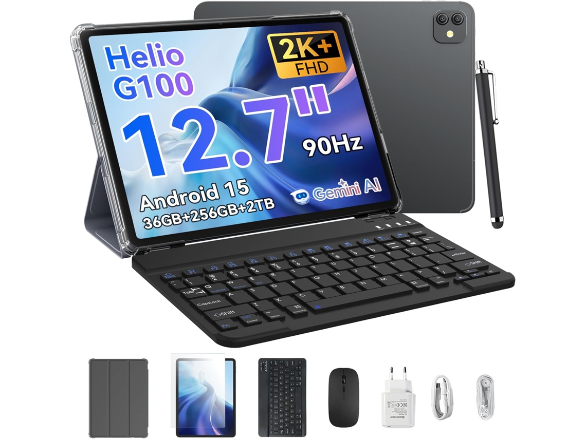 Tablet BLACKVIEW LINK 8 (12.7'' - 36 GB RAM - 256 GB - Cinza)