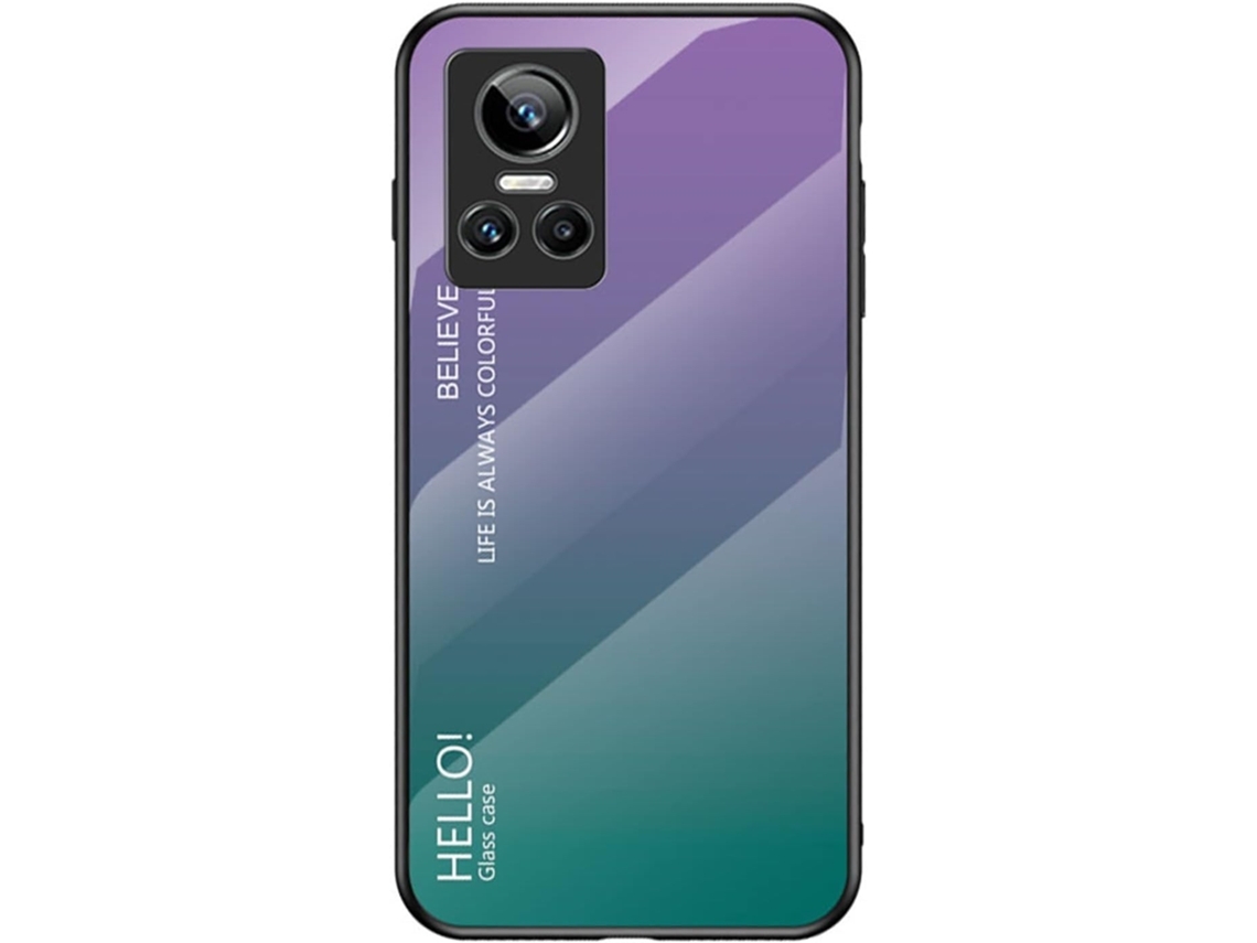 Capa Gradiente para Realme Realme Gt Neo3 Hongwe. Vidro Temperado Roxo1