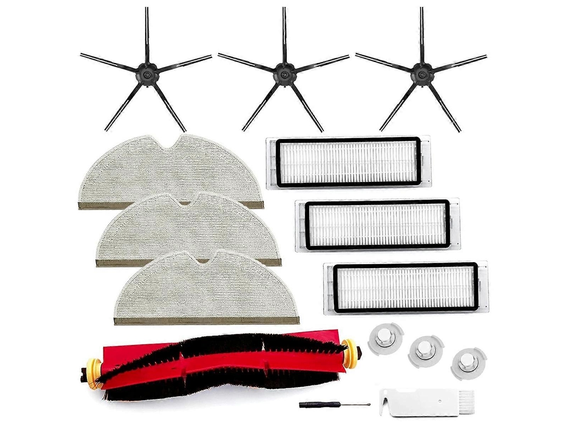 Para Roborock S6 Pure S6 E4 S4 Max S6 Maxv S5 S5 Max S4 E2 E3 E5 E20 E25 E35 Escova Principal Escova Lateral Filtro Hepa Brilvibera (fmy)