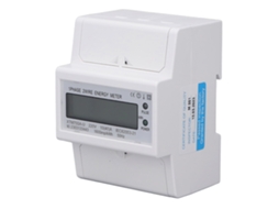 Medidor De Energia Monofásico 4p Para Trilho Din Com Lcd, Voltmímetro E Amperímetro, 35mm Dc220v 10(40)a