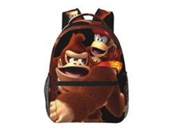Mochila De Estudante Donkey Kong J94, Leve E Durável, À Prova Dágua E Com Alça De Ombro Ajustável. Olysi Shop