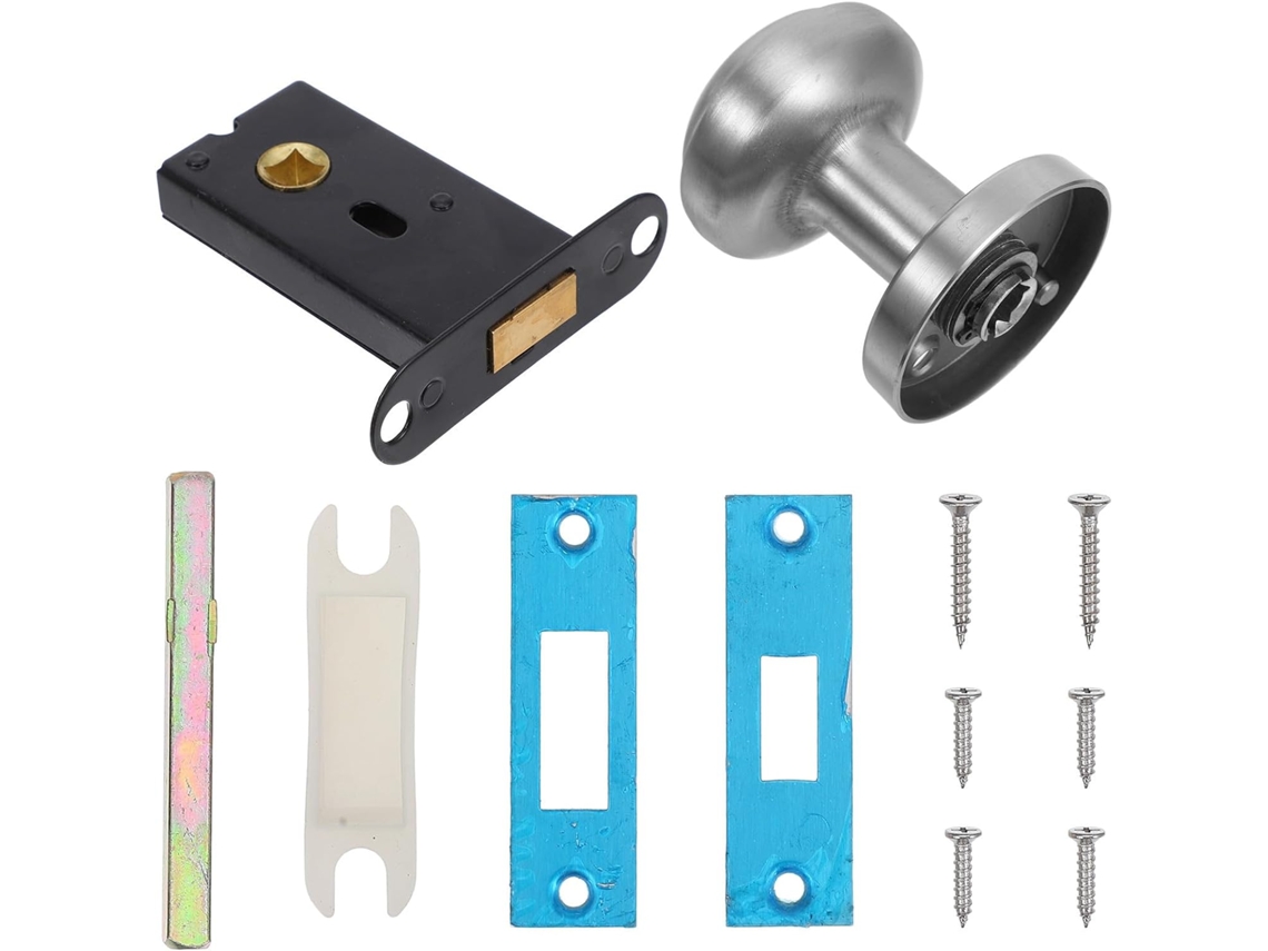 Conjunto De Maçanetas Inoomp Para Portas Passagem Em Aço Inoxidável 5cm Espessura Com Design Invisível E Fácil