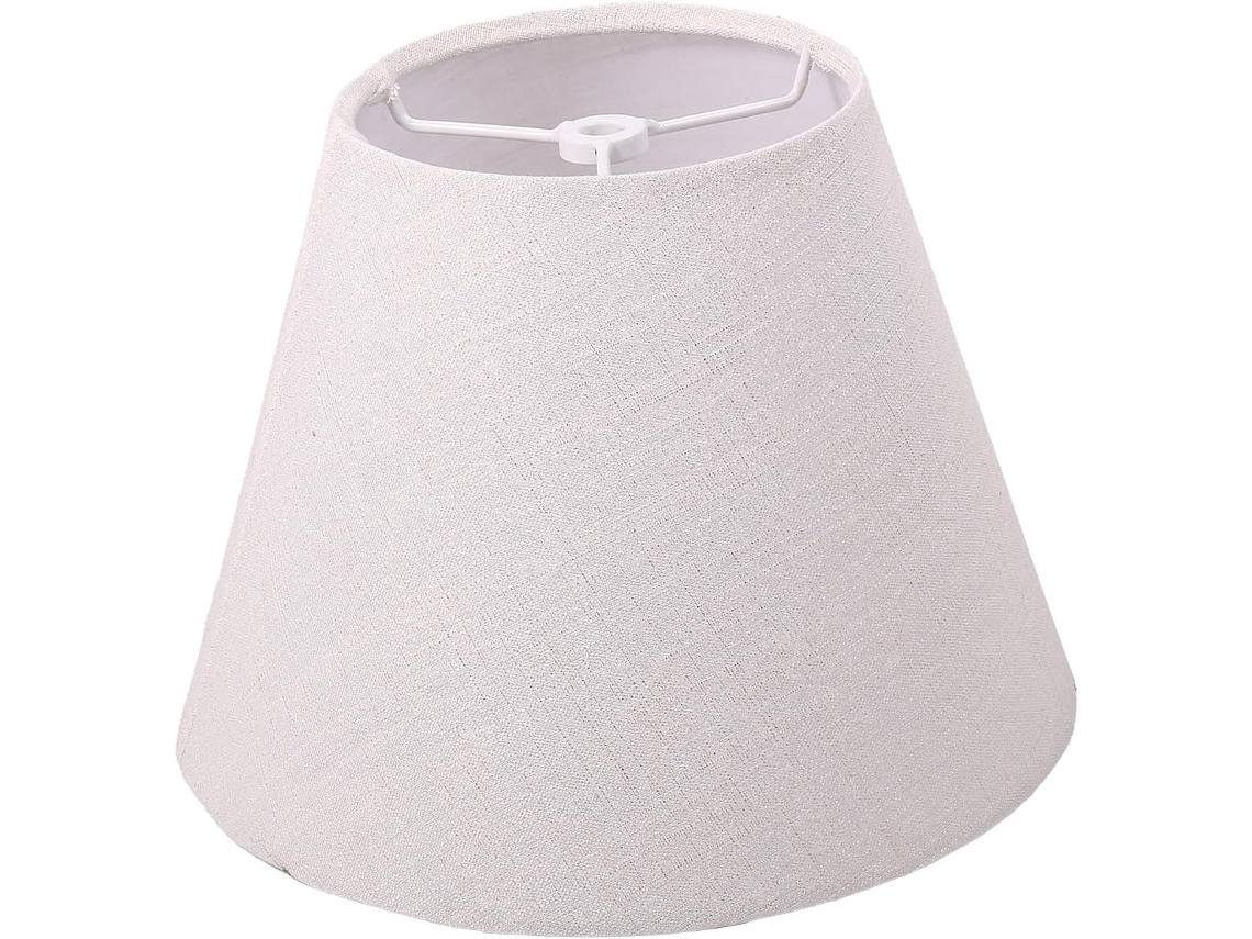 Abajur Pequeno De Tecido, 12,7 Cm De Diâmetro Superior X 22,9 Cm De Diâmetro Inferior X 17,8 Cm De A Gokoco