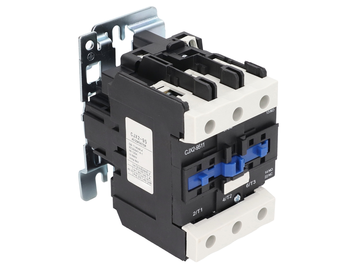 Contator Elétrico CA 220V 95A com Carcasa Abs Retardante à Chama e Alta Condutividade