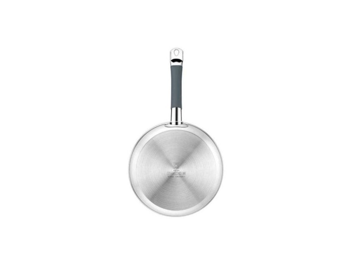 Frigideira Bra Master A451426 26cm Aço Inoxidável 18/10 Sem Antiaderente Fundo Triplo Para Indução