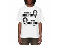 Rockinstone Step Brothers Movie Wanna Do Karate White Adult T-shirt Size:l