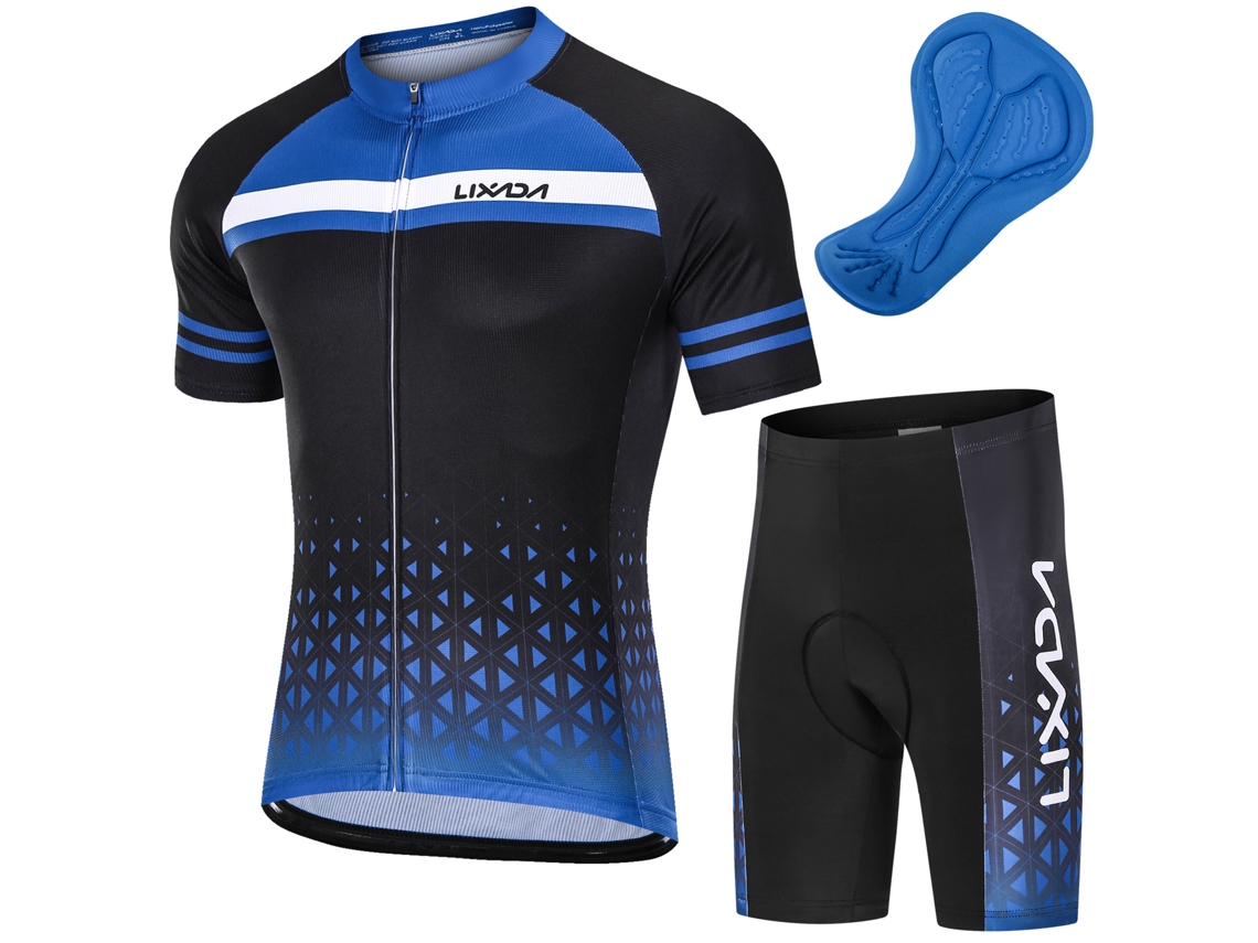 Mali conjunto de Jersey de Ciclismo para Homem com Camisa de Manga Curta e Calções Amortecidos Quick dry Breathable