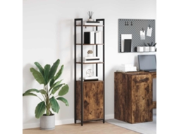 Vidaxl Gabinete De Livros Carvalho Defumado 40 X 24 X 161 Cm