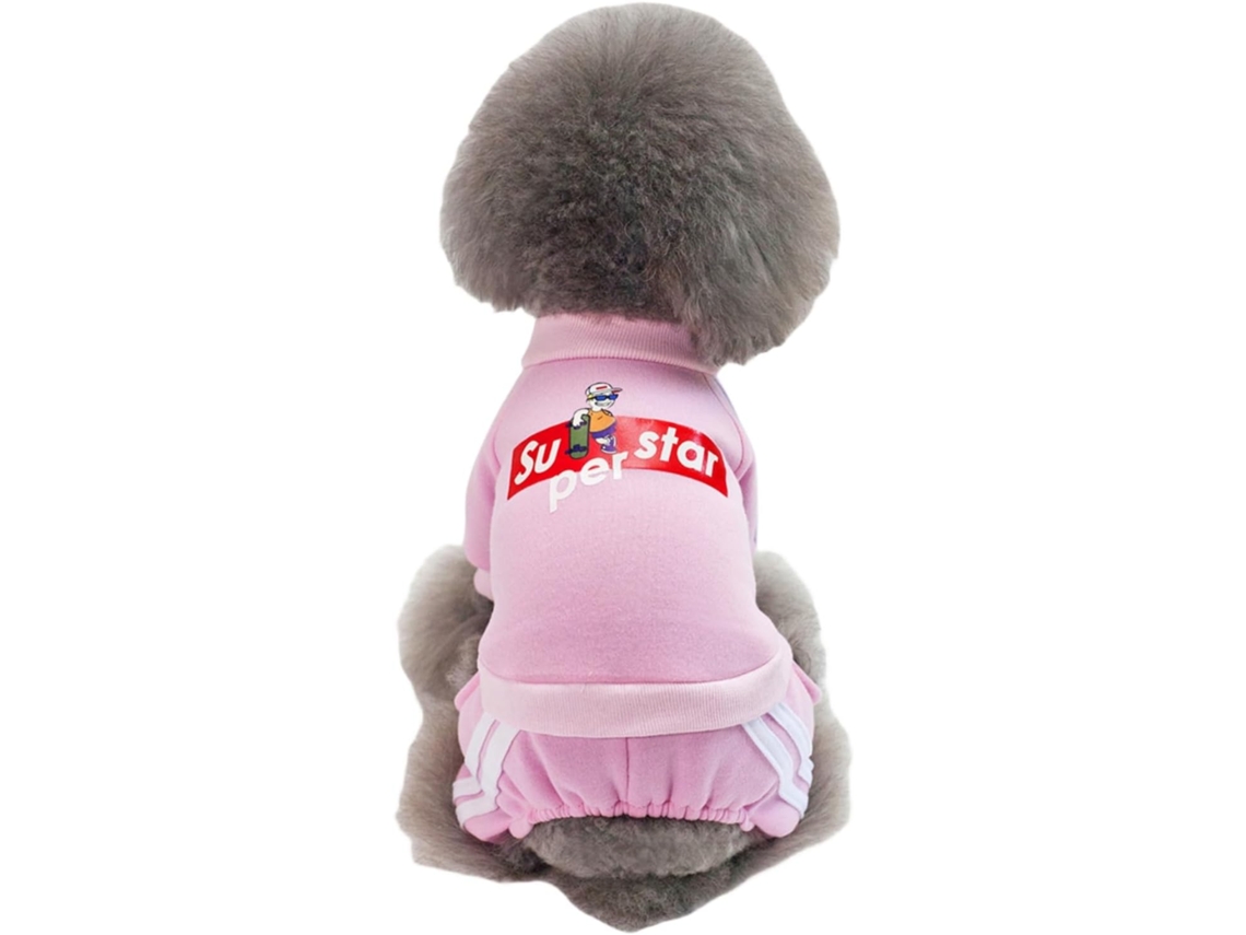 Casaco para cachorro, roupa de inverno, algodão, rosa P XIAOMOYU