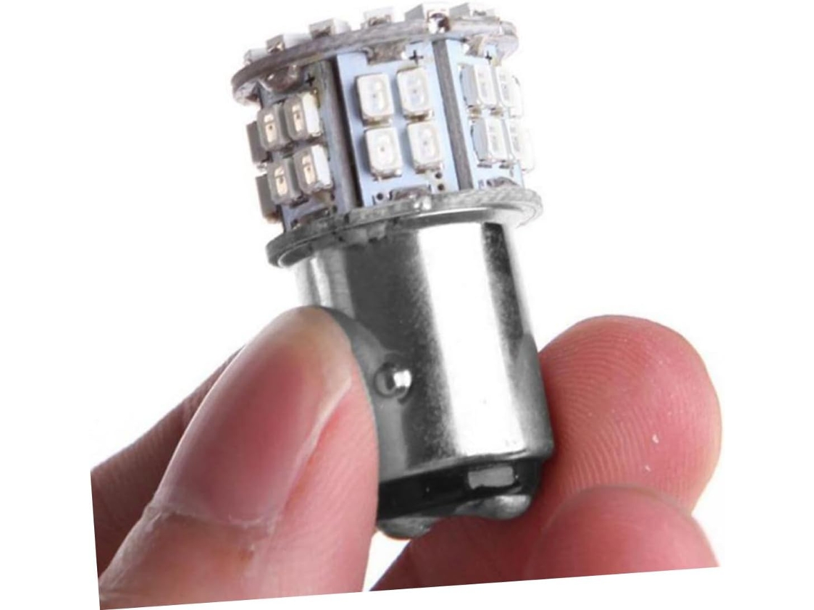 Lâmpada Led Vermelha 1157 Double Bay15d, Pacote Com 2 Unidades, Intermitente.