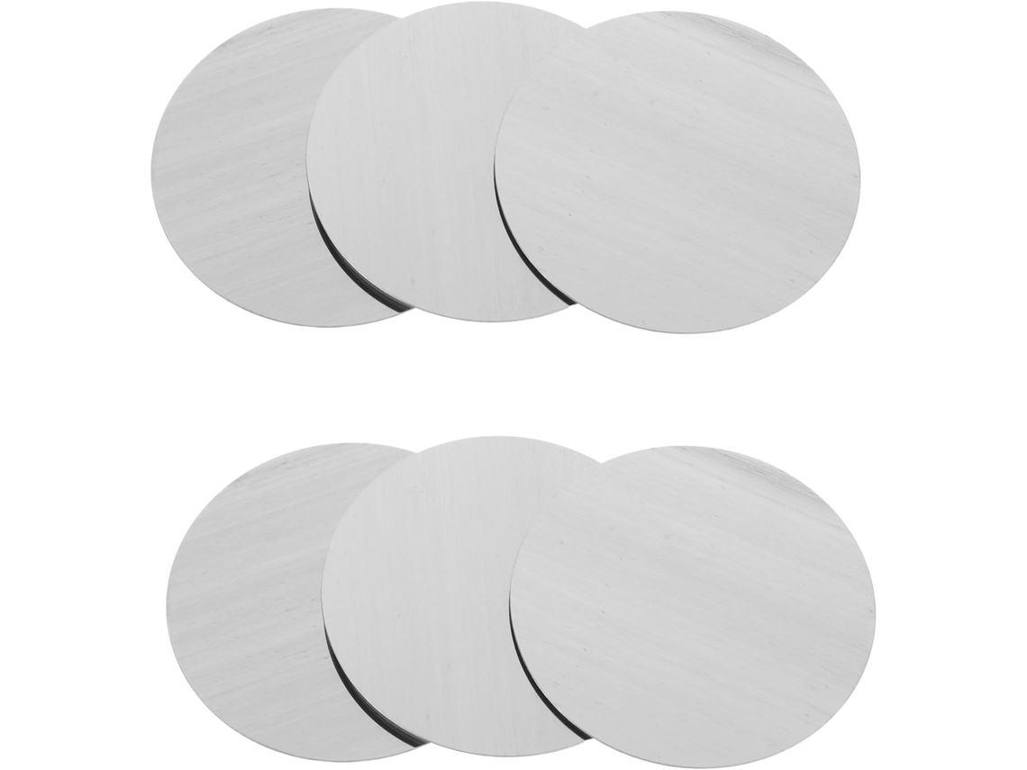 Placas Redondas De Ferro De 60 Mm, Resistentes À Oxidação E Autoadesivas.