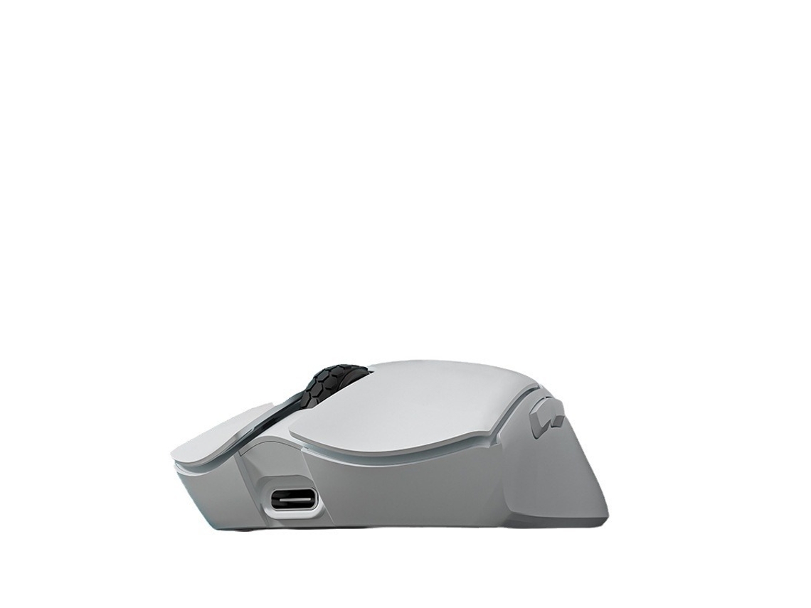 Rato Yizhood M6 Tri Mode Sem Fio Bluetooth 2.4g Jogo Leve Paw3395 Escritório E Sports Bateria De Longa Duração Design De Laptop Branco