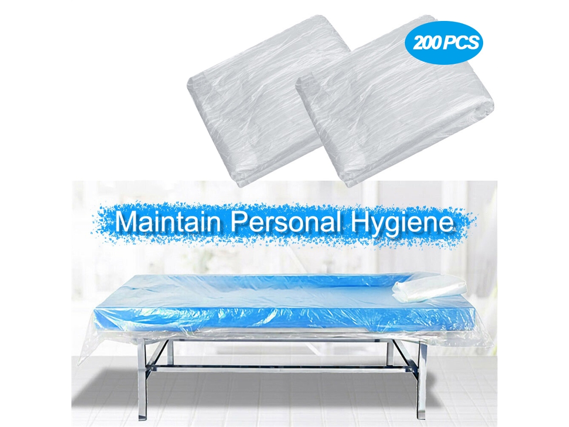 Folhas Descartáveis para Mesa de Massagem Cama Sofá Capas de Beleza 120x220cm 200 Unidades | S/MARCA