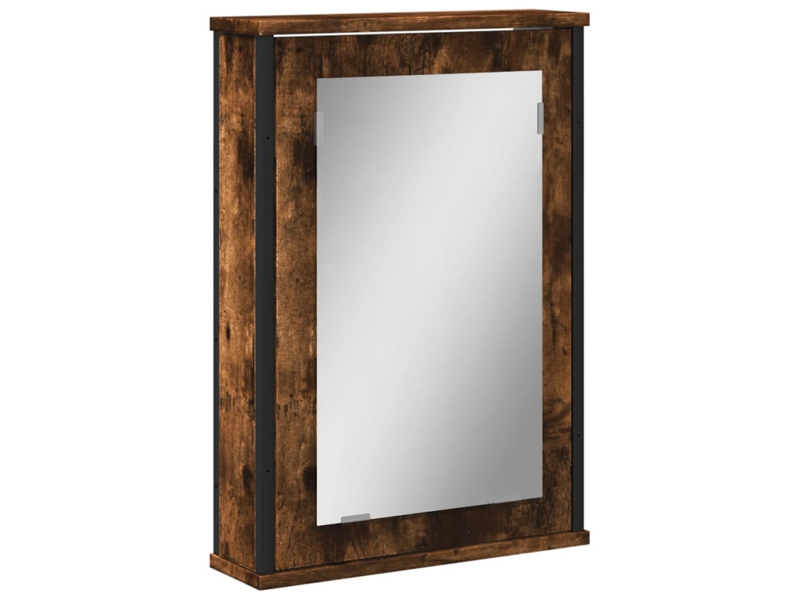 Bathroom Mirror Cabinet, Bathroom Mirror Cabinets Vidaxl Marrom Madeira Processada (n/a)