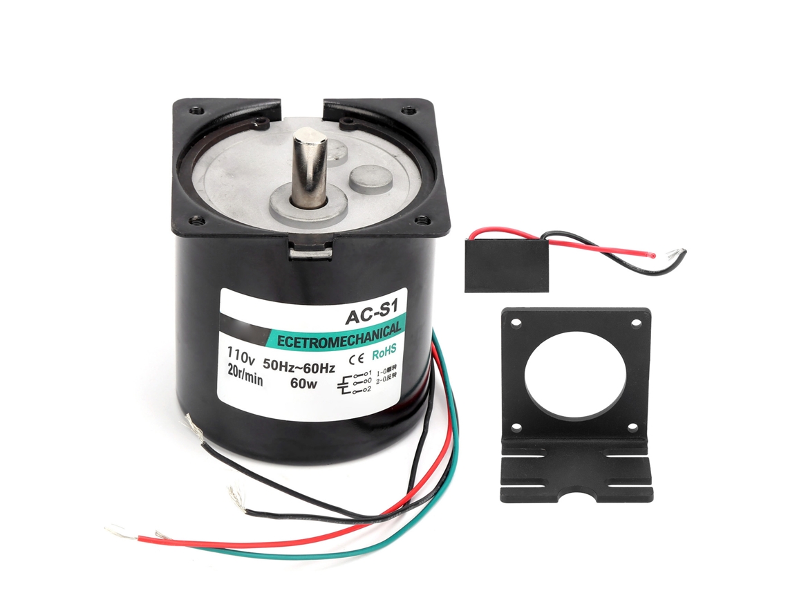 Motor Síncrono Ca 60w Xd80ktyz 20rpm Ac110v Imã Permanente para CNC