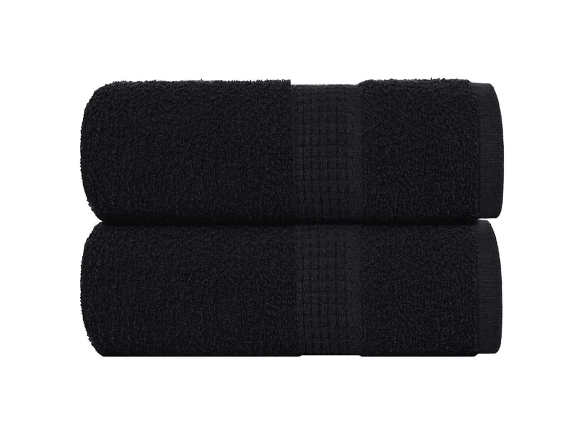 Wash Towel, Wash Towels Vidaxl Preto Algodão (30 X 30 Cm)