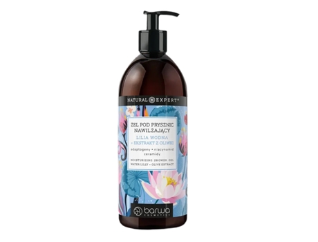 Gel de banho hidratante com extrato de azeitona e nenúfar, 480ml Barwa