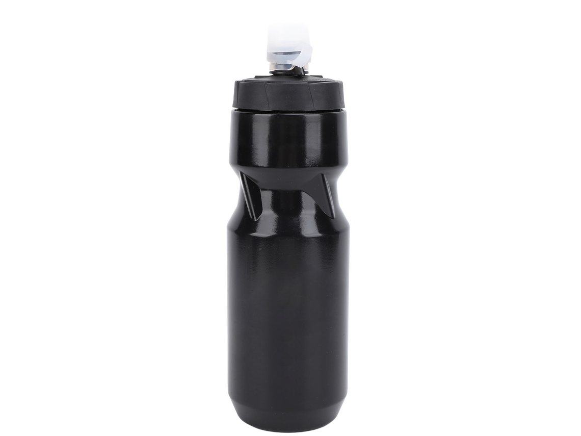 Garrafa Mali, esportiva, 710ml, tampa anti vazamento, válvula ajustável, silicone, preto | S/MARCA