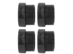 Adaptador Estabilizador De Paraguas De Piscina Abs Rosca 4 Peças Preto