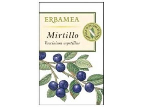Suplemento Alimentar ERBAMEA Mirtilo (50 cápsulas vegetais de 370mg)